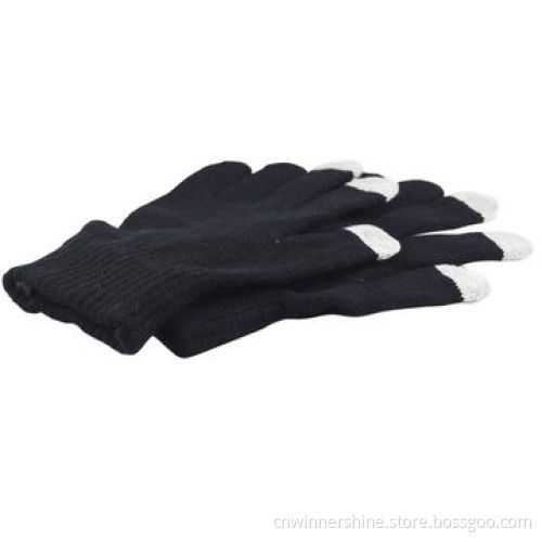 Touch screen glove w/3 fingers touch for iPhone iPad winter warm gloves Acrylic OEM & ODM welcomed